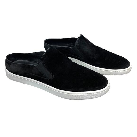 Vince Verrell Slide Sneakers Black Suede Women’s 7.5 Slip-On Casual Staple - Picture 4 of 14